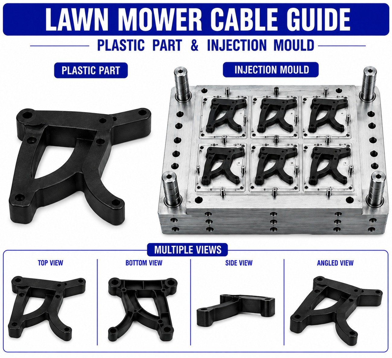 Lawn Mower Plastic Cable Guide Mould and Moulding Services